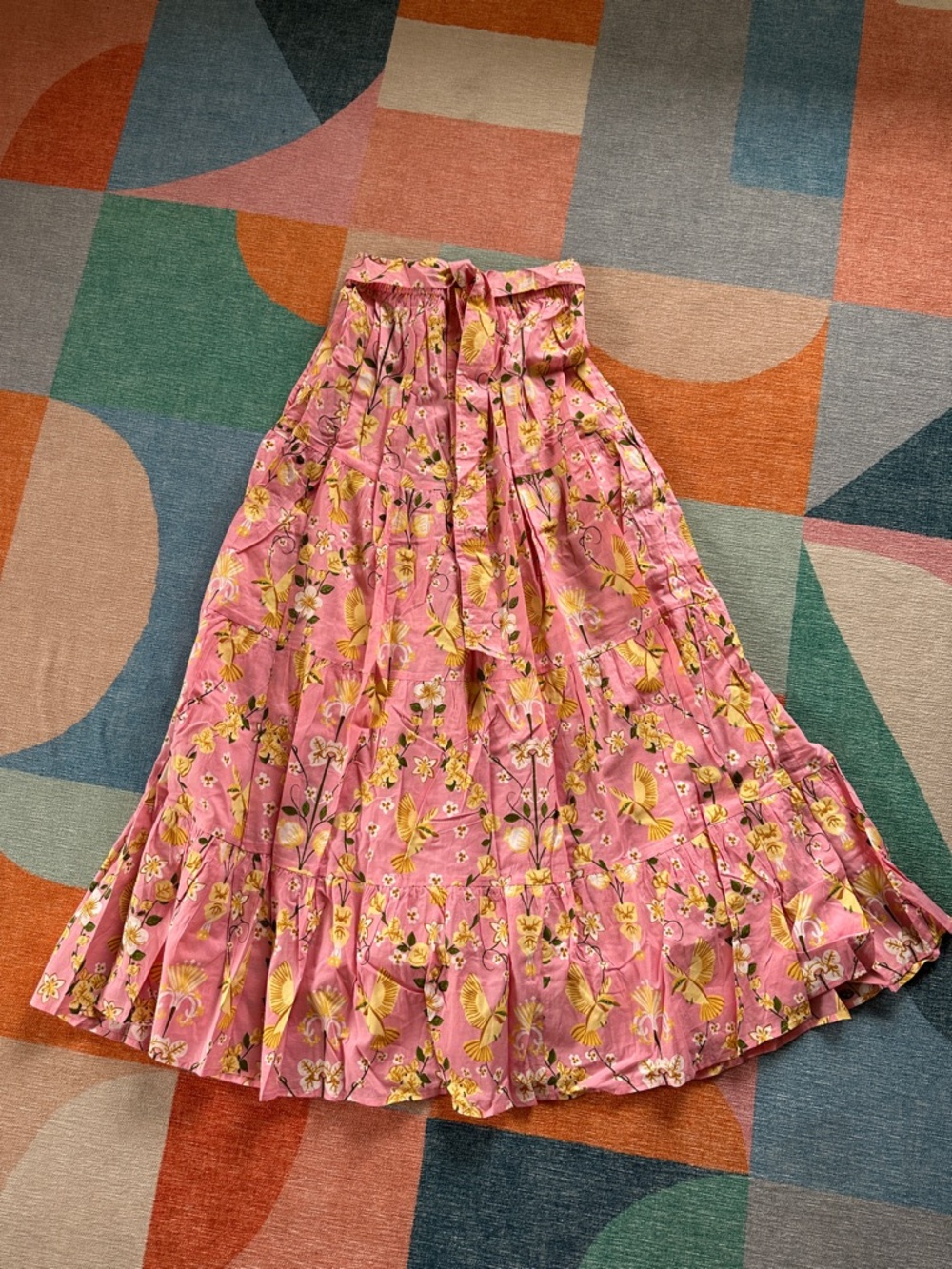 NWT Beyond by VERA pink floral Maxi Skirt